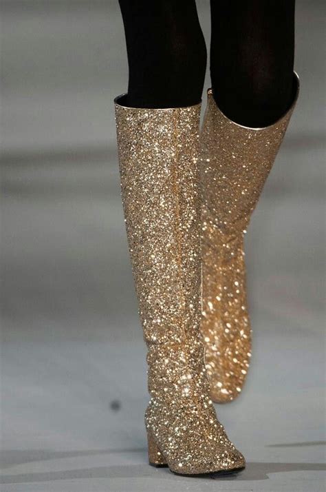 sparkly ysl boots|YSL boots.